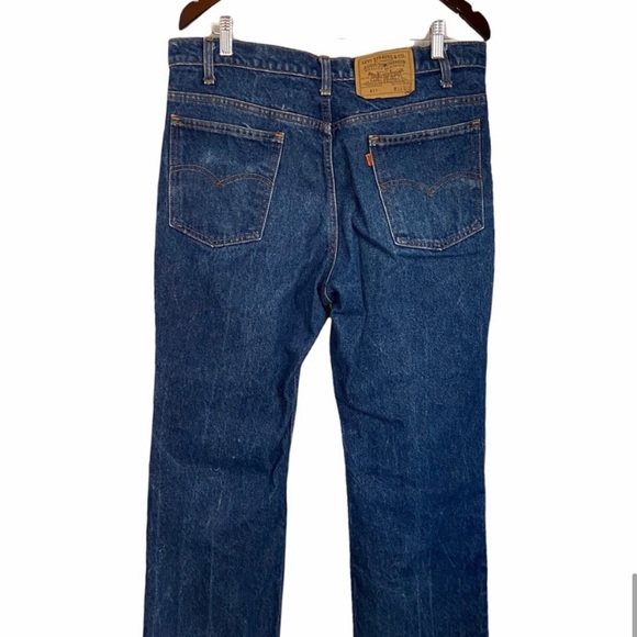Vintage Levis 517 Orange Tab Dark Wash Jeans - Picture 4 of 13